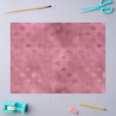 Rode Glitzy lippen Tissuepapier (Craft)