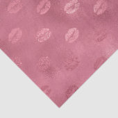 Rode Glitzy lippen Tissuepapier (Detail)