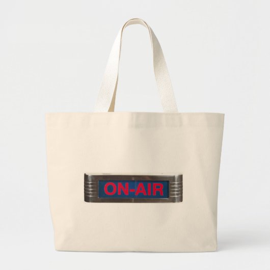 Rode gloed aan boord licht grote tote bag (Voorkant)