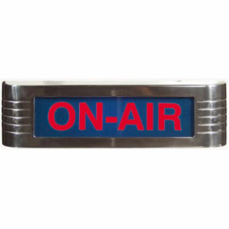 Rode gloed op luchtbord staand fotobeeldje 