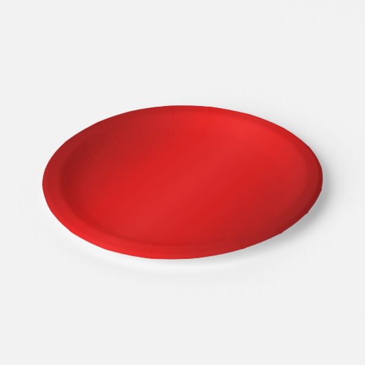 Rode gloed papieren bordje (Gekanteld)