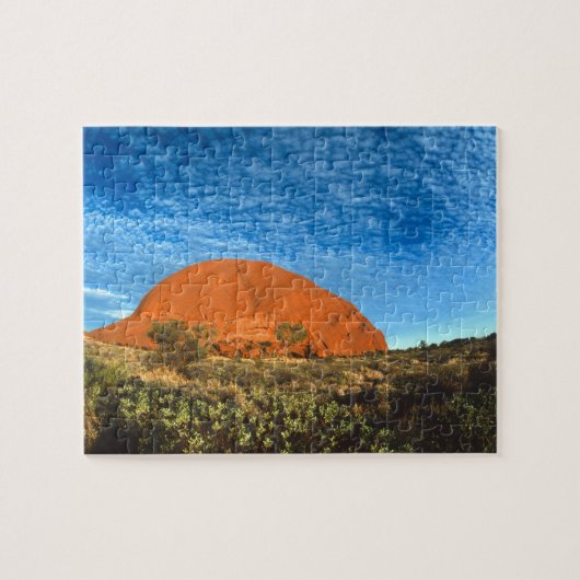 Rode gloed van de beroemde Ayers Rock in de Outbac Legpuzzel (Horizontaal)
