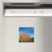 Rode gloed van de beroemde Ayers Rock in de Outbac Magneet (Insitu (Vaatwasser))