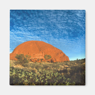 Rode gloed van de beroemde Ayers Rock in de Outbac Magneet