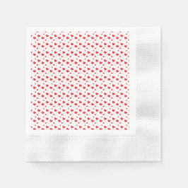 Rode glossy passie harten, schattig romantisch pat servet