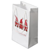 Rode Gnomen met hart Persoonlijke Valentijnsdag Klein Cadeauzakje (Achterkant Gekanteld)