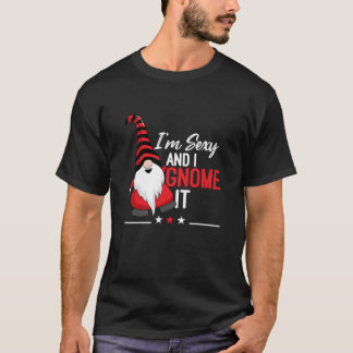 Rode Gnoom Ik ben Seksy En Ik Weet Dat Ik Het Weet T-shirt