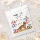 Rode Golden Retriever Dog Pastel Verjaardag Bedank Bedankzakje (Geknipt)