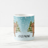 Rode Golden Retriever Hond Kerstmis Aangepaste Naa Koffiemok (Center)