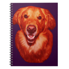 Rode Golden Retriever Voorkant Profiel Notitieboek