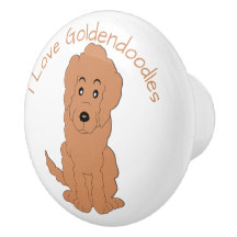 Rode Goldendoodle Hond Ontwerp
