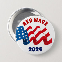 RODE GOLF 2024 REPUBLIKEINSE VERKIEZINGEN RONDE BUTTON 7,6 CM