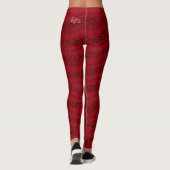 Rode golf Leggings (Achterkant)