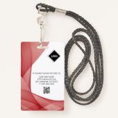 rode golf | Werknemersfoto ID Bedrijfsbeveiliging Badge (Achterkant met draagriem)