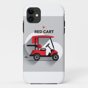 Rode Golfkar Mobiele Hoes