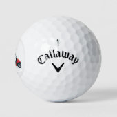 Rode Golfkar Naam Callaway Distance Golfballen (Logo)