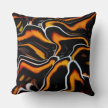 Rode golfpatroon ontwerp abstracte kussen