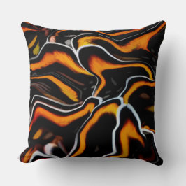 Rode golfpatroon ontwerp abstracte kussen