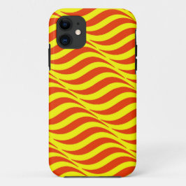 Rode Golven Gele Lucht Case-Mate iPhone Case