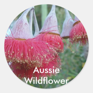 Rode gom ronde sticker