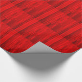 Rode gordijn cadeaupapier (Hoek)