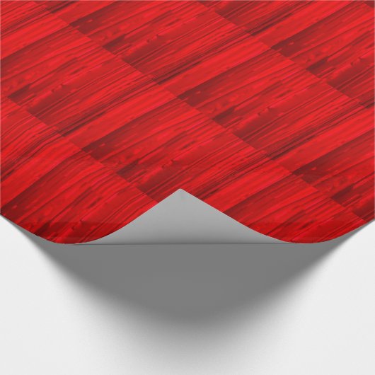 Rode gordijn cadeaupapier (Hoek)