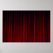 Rode gordijn poster (Voorkant)