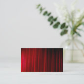 Rode gordijn visitekaartje (Staand voorkant)