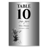 Rode Gotische Halloween Alternatieve Bruiloft Kaart (Voorkant)