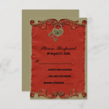 Rode  Gotische Skelet Key bewaart de datum