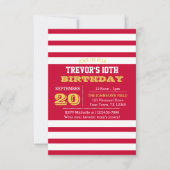 Rode goud en het Witte Team de Uitnodiging van de  (Voorkant)