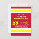 Rode goud en het Witte Team de Uitnodiging van de  (Voorkant)