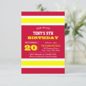 Rode goud en het Witte Team de Uitnodiging van de  (Staand voorkant)