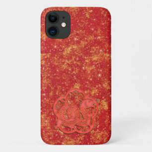 Rode Goud Maan Chinees Nieuwjaar Dierriem Draak Case-Mate iPhone Case