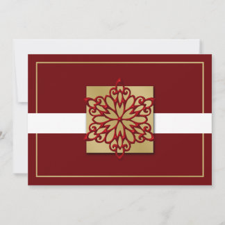 rode goud Zakelijke kerstgroeten Feestdagenkaart
