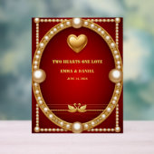Rode Goud Zwaan Bruiloft Couple Decoratie 💍 (Neutraal)