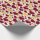 RODE GOUDE WITTE VALENTIJNSDAG HARTS CADEAUPAPIER (Hoek)