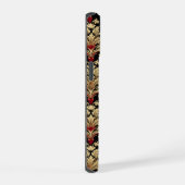 Rode Gouden Abstract Patroon iPhone 15 Case (Rechterkant)