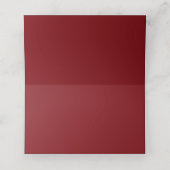 Rode Gouden Bloemen Verjaardagsfeestje Plaatskaartje (Binnenkant ongevouwen)