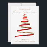 Rode Gouden Boom 2024 Kalender Vrolijk Kerstfeest Feestdagenkaart<br><div class="desc">Stijlvolle Red Gold Tree 2024 Kalender Vrolijk kerstfeest is in een stijlvolle set handgeschreven stijl script. Met een handige 2024 kalender op de achterkant voor uw ontvangers en Happy New Year groet.</div>