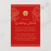Rode gouden Chinese huwelijksdetails draak feniks