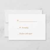 Rode Gouden Christelijk Kruis Bruiloft RSVP Kaartje (Achterkant)