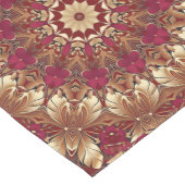 Rode Gouden Decoratieve Tafel Runner Medium Tafelloper (Hoek)