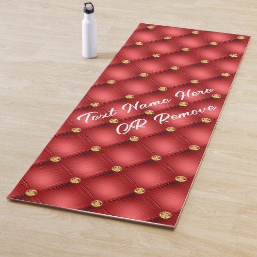 Rode Gouden Diamant Tufted Yoga Mat met Aangepaste (In situ)