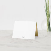 Rode Gouden Draaiing & Strikte Dankkaart Bedankkaart (Achterkant)