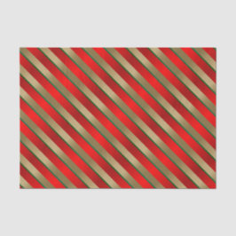 Rode, gouden en groene diagonale strepen tissuepapier