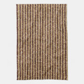 Rode gouden glitter Sparkle Stripes Theedoek (Verticaal)