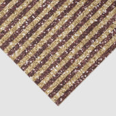Rode gouden glitter Sparkle Stripes Tissuepapier (Detail)