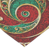 Rode Gouden Groene Vakantietafel Runner Medium Tafelloper (Hoek)
