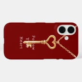 Rode Gouden Hartketting Case-Mate iPhone Case (Achterkant (horizontaal))